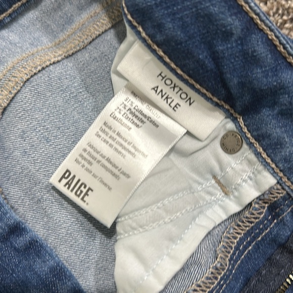 Paige Haxton Ankle Raw Hem Jeans - Picture 3 of 4